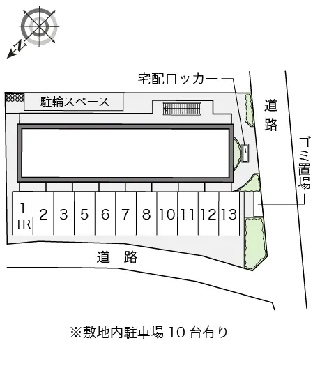 ★手数料０円★東大阪市日下町　月極駐車場（LP）